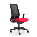 Sedia ufficio ergonomica poltrona design rosso rete traspirante Blow R Offerta