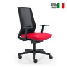 Sedia ufficio ergonomica poltrona design rosso rete traspirante Blow R Vendita