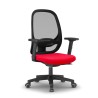 Sedia ufficio rosso ergonomica smartworking rete traspirante Easy R Offerta