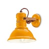 Lampada da parete applique ferro e ceramica design vintage Industrial AP