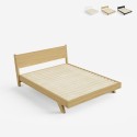 Letto matrimoniale 160x200cm design moderno con doghe e cuscini Rust King Acquisto