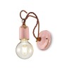 Applique design industriale lampada da parete ferro e ceramica Vintage AP3