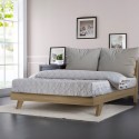Letto matrimoniale 160x200cm design moderno con doghe e cuscini Rust King Costo