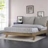 Letto matrimoniale 160x200cm design moderno con doghe e cuscini Rust King Costo