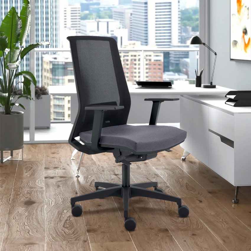 Blow G sedia ufficio design ergonomica grigio rete traspirante