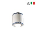 Lampada da soffitto plafoniera ceramica design classico art deco Trieste PL