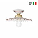 Plafoniera in ceramica lampada da soffitto design classico L’Aquila PL-M