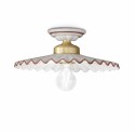 Lampada da soffitto design classico plafoniera in ceramica L’Aquila PL-B