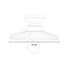 Lampada da soffitto design classico plafoniera in ceramica L’Aquila PL-B
