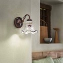 Applique metallo e ceramica lampada da parete design classico Chieti AP Promozione