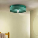 Plafoniera lampada da soffitto ceramica design retrò dipinta a mano Pi-XL
