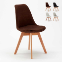 stock 20 sedie con cuscino tessuto design scandinavo Tulipan nordica plus per ristoranti e bar 