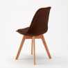 stock 20 sedie con cuscino tessuto design scandinavo Goblet nordica plus per ristoranti e bar 