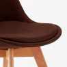 stock 20 sedie con cuscino tessuto design scandinavo Tulipan nordica plus per ristoranti e bar 