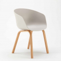 Stock 20 Sedie Design Scandinavo Metallo Effetto Legno Dexer Per Bar E Ristoranti