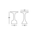 Tavolino alto rotondo per sgabelli 99cm polietilene design Armillaria T1 Costo