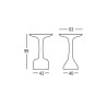 Tavolino alto rotondo per sgabelli 99cm polietilene design Armillaria T1 Costo