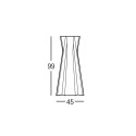 Tavolino alto rettangolare 100cm per sgabelli design moderno Frozen T2-H 
