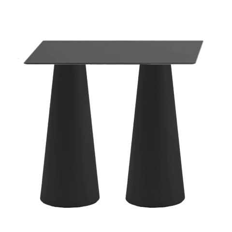 Tavolino alto rettangolare per sgabelli design interno esterno Fura T2-H