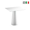 Tavolo da pranzo quadrato design moderno giardino terrazza Fura T1-DQ 