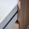 Scrivania ufficio studio 4 cassetti design moderno legno KimDesk