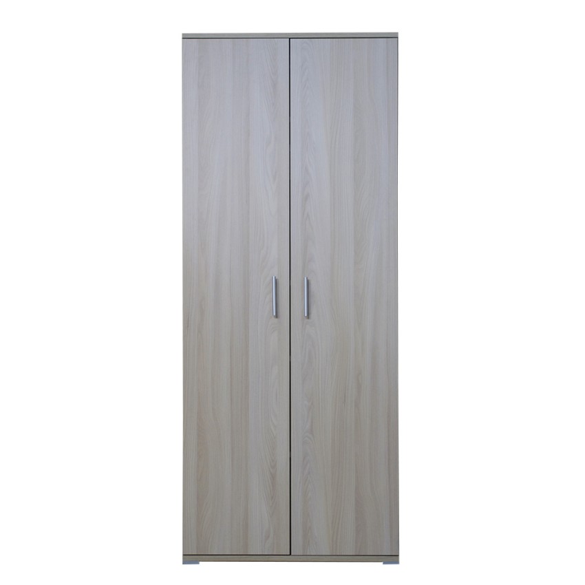 Konrad armadio ingresso 2 ante multiuso design moderno grigio legno