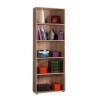Libreria legno 5 vani mensole regolabili ufficio salotto Kbook 5SS Offerta