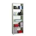 Libreria ufficio design bianco 5 vani mensole regolabili Kbook 5WS Offerta
