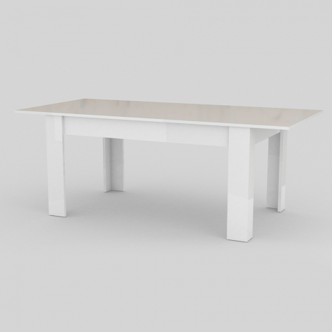 Tavolo da pranzo bianco allungabile 160-210x90cm bianco Jesi Long II scelta