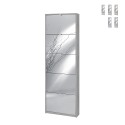 Scarpiera 5 ante con specchio design moderno 12 paia di scarpe Darcy