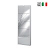 Scarpiera 5 ante con specchio design moderno 12 paia di scarpe Darcy Caratteristiche