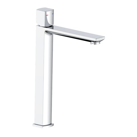 Miscelatore alto lavabo rubinetto design moderno cromato Domus Promozione