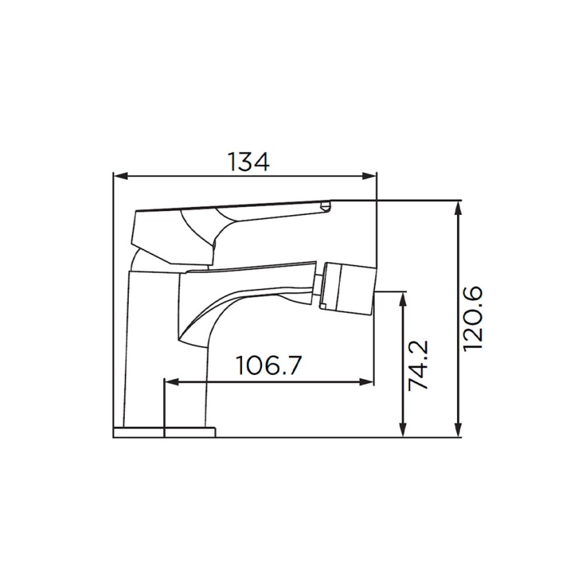 Eureka miscelatore vasca da bagno deviatore 2 vie design moderno