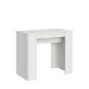 Consolle tavolo da pranzo allungabile 90x48-308cm legno bianco Basic Offerta