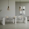 Consolle tavolo da pranzo allungabile 90x48-308cm legno bianco Basic Catalogo