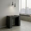 Consolle allungabile 90x48-308cm tavolo design moderno antracite Basic Report Saldi