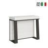 Consolle allungabile 90x40-288cm tavolo da pranzo design bianco metallo Asia Vendita