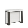 Consolle allungabile 90x40-288cm tavolo da pranzo design bianco metallo Asia Offerta