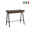 Consolle ingresso tavolo allungabile legno noce 90x40-300cm Banco Noix Vendita