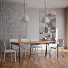 Consolle tavolo sala da pranzo allungabile 90x40-300cm legno Banco Fir Saldi
