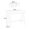 Consolle allungabile 90x40-300cm tavolo in legno Banco Premium Oak Saldi
