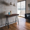 Consolle allungabile legno noce tavolo 90x40-300cm Banco Premium Noix Saldi