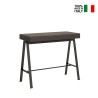 Consolle tavolo allungabile legno noce 90x40-300cm Banco Evolution Noix Vendita