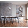 Consolle tavolo allungabile legno noce 90x40-300cm Banco Evolution Noix Saldi
