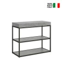 Consolle tavolo grigio allungabile 90x40-196cm Plano Small Premium Concrete Vendita