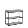 Consolle tavolo grigio allungabile 90x40-196cm Plano Small Premium Concrete Offerta