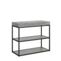 Consolle tavolo allungabile 90x40-300cm grigio Plano Premium Concrete Offerta
