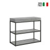 Consolle tavolo allungabile 90x40-300cm grigio Plano Premium Concrete Vendita