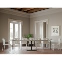 Consolle tavolo da pranzo allungabile 90x40-300cm legno bianco Capital Saldi