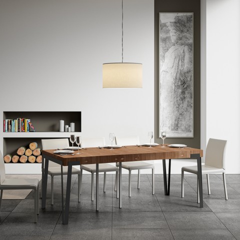 Consolle moderno allungabile tavolo esterno 90x40-290cm Dalia Premium Fir